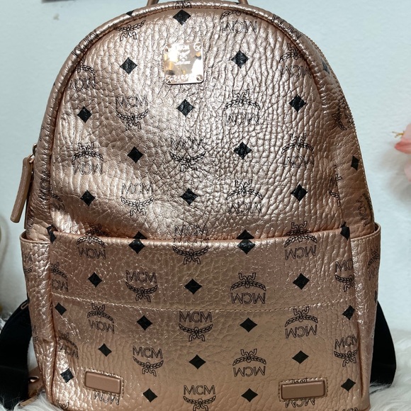 MCM Backpack w/ Chain Pouch - Picture 4 of 16